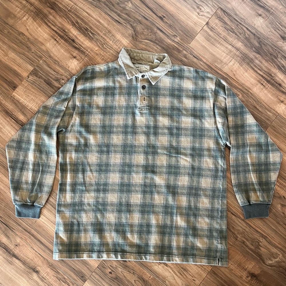 American Eagle Flannel - 1/4 button up - XL